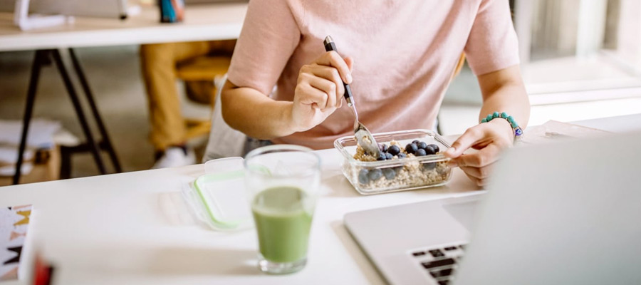 Lunch at Desk